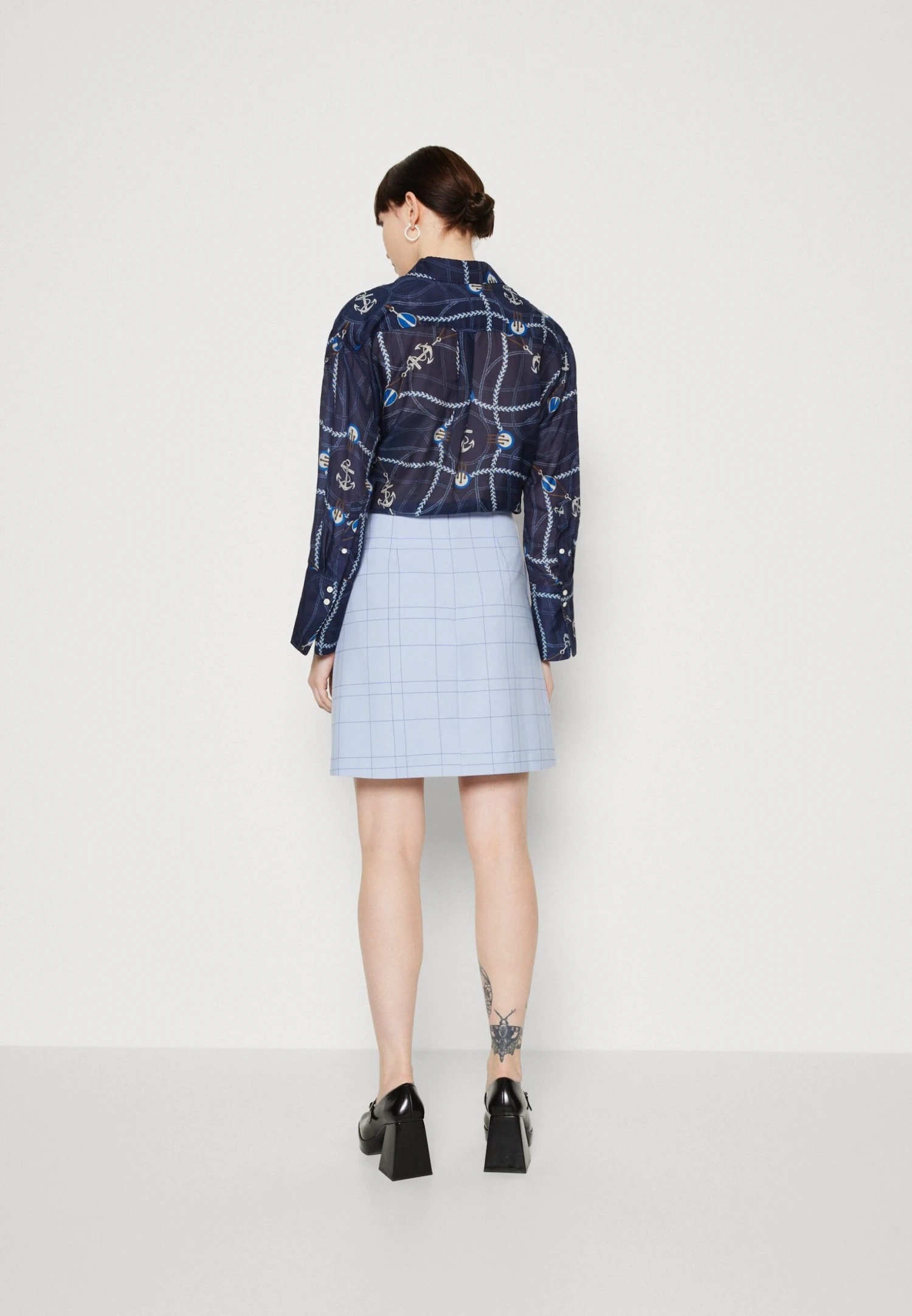 Selected Femme Slfthea Skirt - A-Lijn Rok - Blue Heron 3 Selected Femme Slfthea Skirt - A-Lijn Rok - Blue Heron - Afbeelding 3