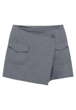 PULL & BEAR Crossover With Pockets - Wikkelrok - Grey -Only Mode Winkel 31ccc35e641a4b1fae687fdd4e8a4ad2