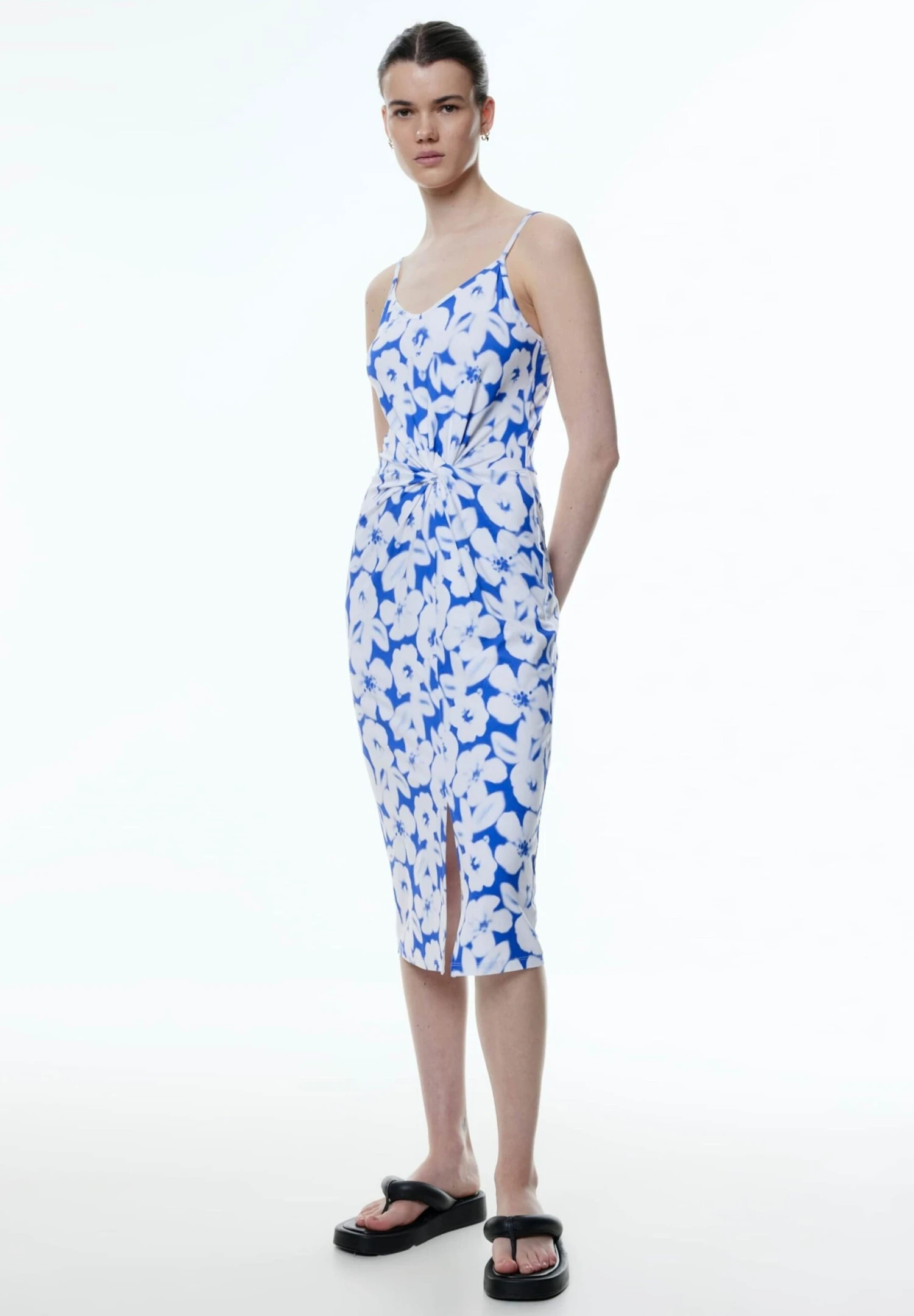 EDITED Maxine - Jurk - Weiß Navy 2 EDITED Maxine - Jurk - Weiß Navy - Afbeelding 2