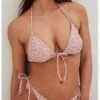 NA-KD Triangel Zum Binden Vorne - Bikinitop - Rose Bouquet