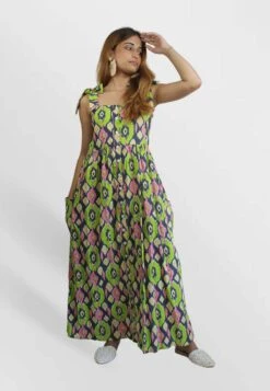 Bow - Maxi-Jurk - Green
