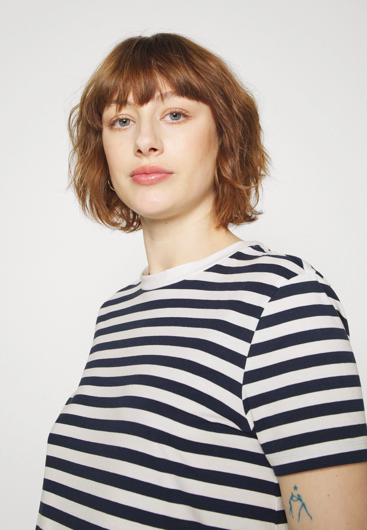 Mamalicious Mlmia Dress - Jerseyjurk - Darkblue/White 4 Mamalicious Mlmia Dress - Jerseyjurk - Darkblue/White - Afbeelding 4