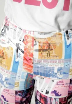 Legging - Schwarz/Weiß/Lila/Orange -Only Mode Winkel 334d778302b34d01bb4caf9c357b5947