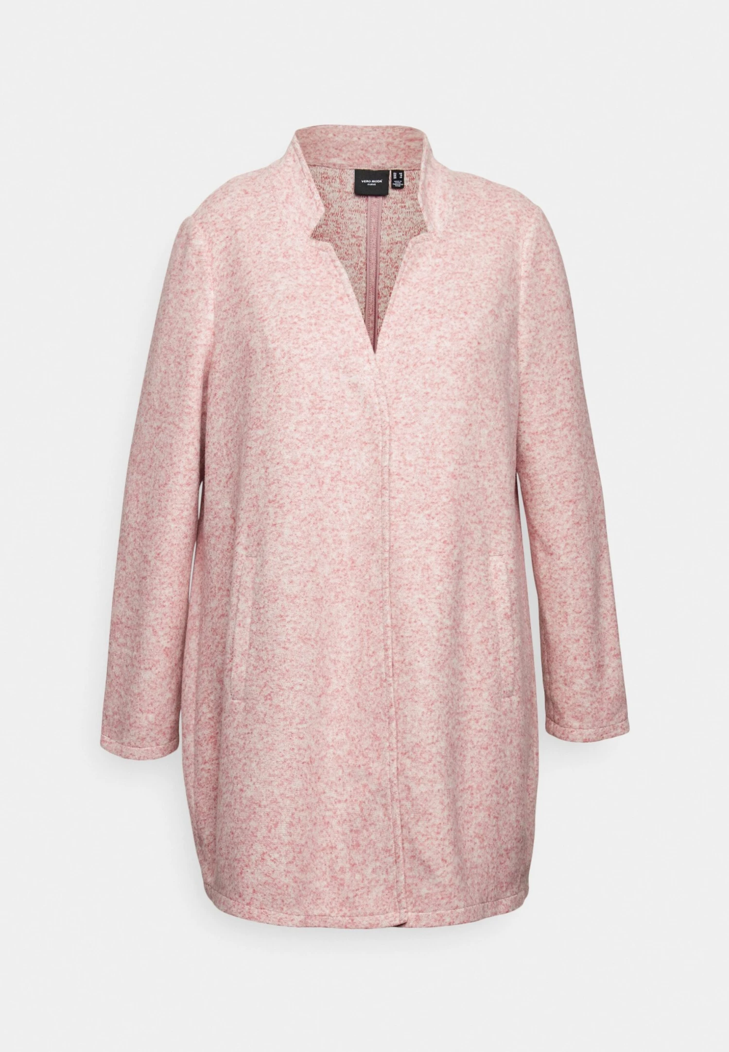 Vero Moda Curve Vmbrushedkatrine Ss23 - Halflange Jas - Nostalgia Rose Melange 5 Vero Moda Curve Vmbrushedkatrine Ss23 - Halflange Jas - Nostalgia Rose Melange - Afbeelding 5