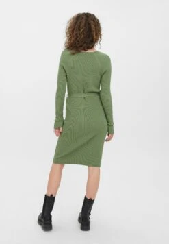 Vero Moda Ls Short V-Nck Belt Rep - Etui-Jurk - Loden Frost -Only Mode Winkel 33f6c439d30742cba9eeca5b977e3961