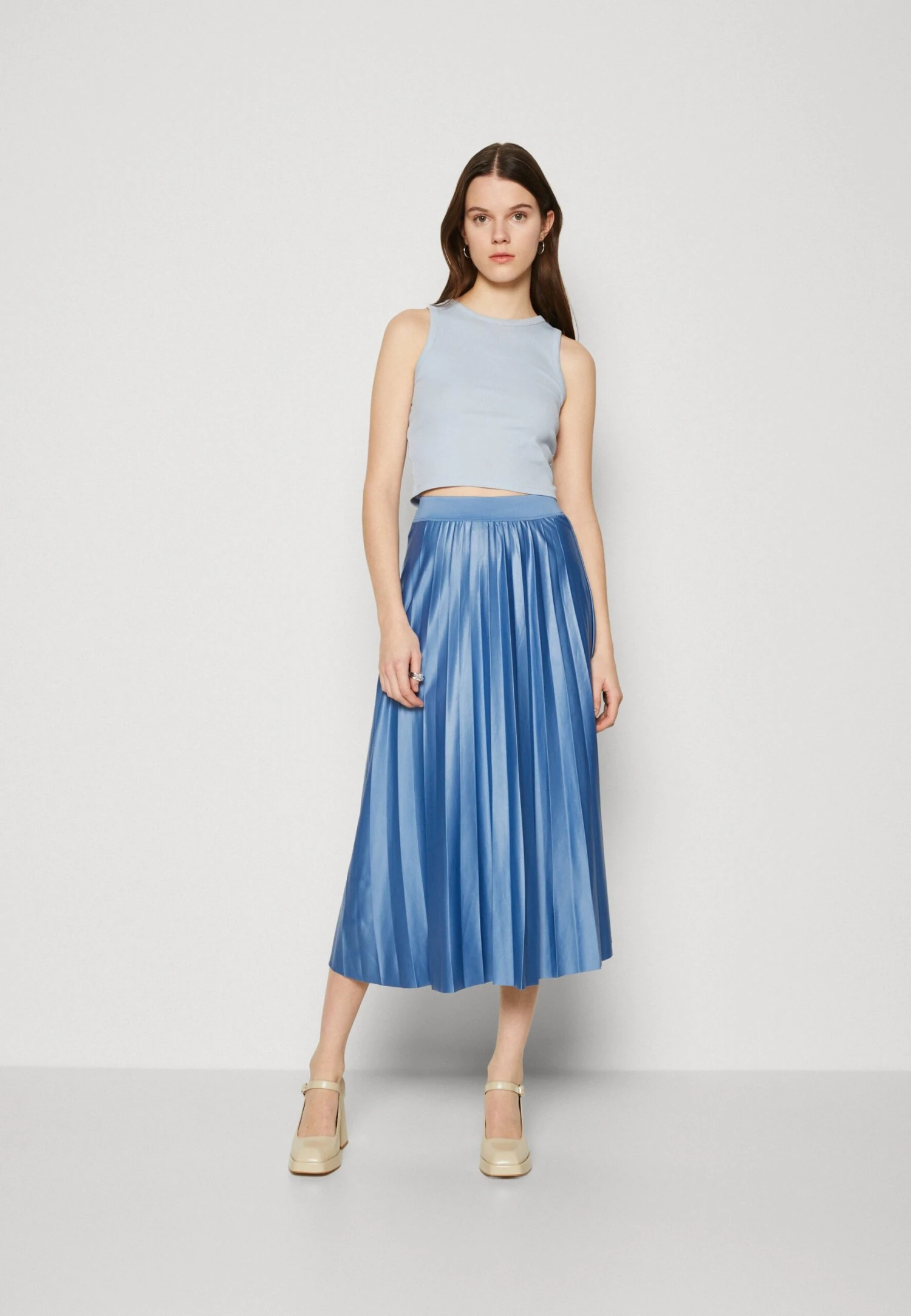 Vila Vinitban Skirt - A-Lijn Rok - Federal Blue 2 Vila Vinitban Skirt - A-Lijn Rok - Federal Blue - Afbeelding 2