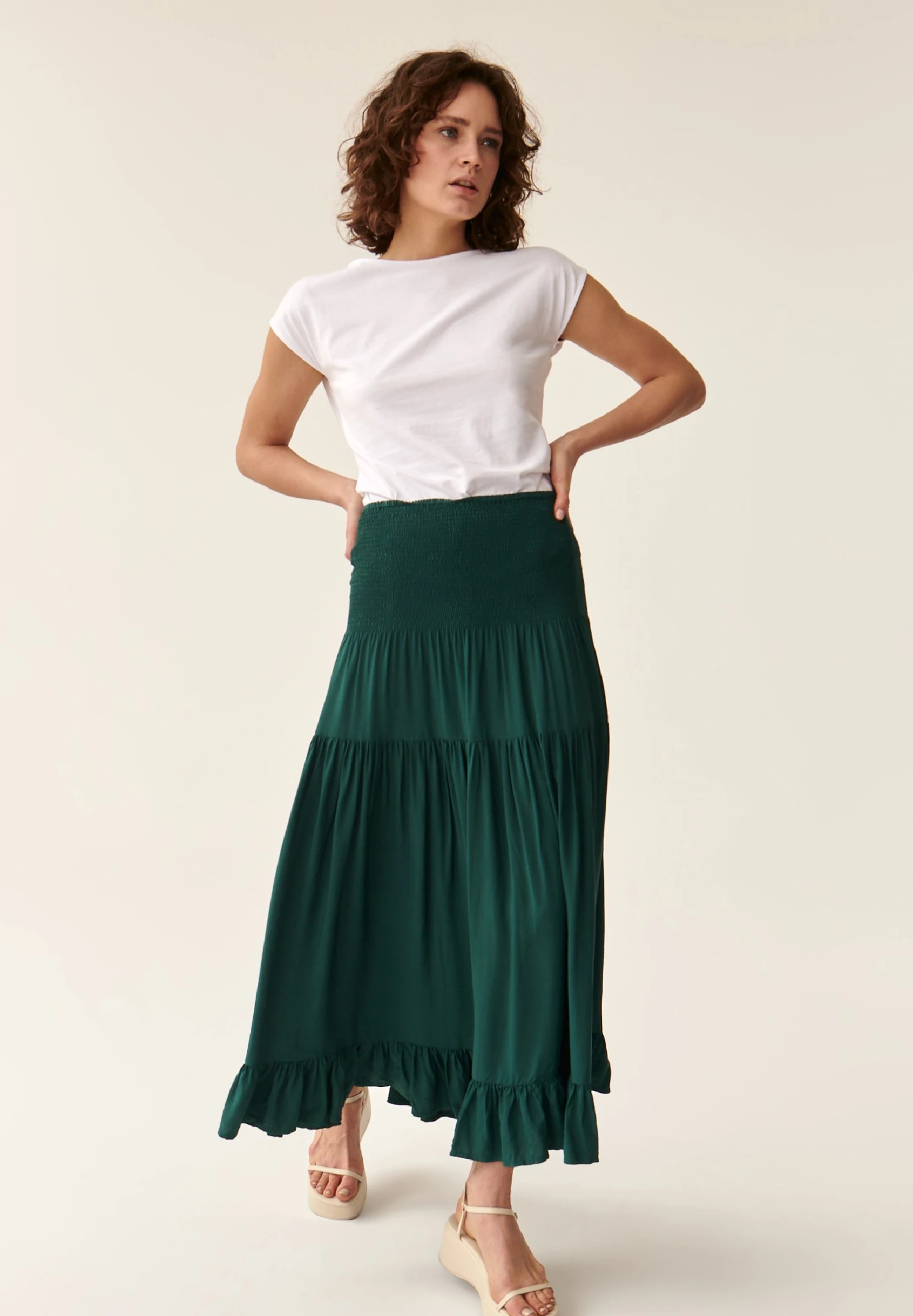 Efia - Plooirok - Green 2 Efia - Plooirok - Green - Afbeelding 2