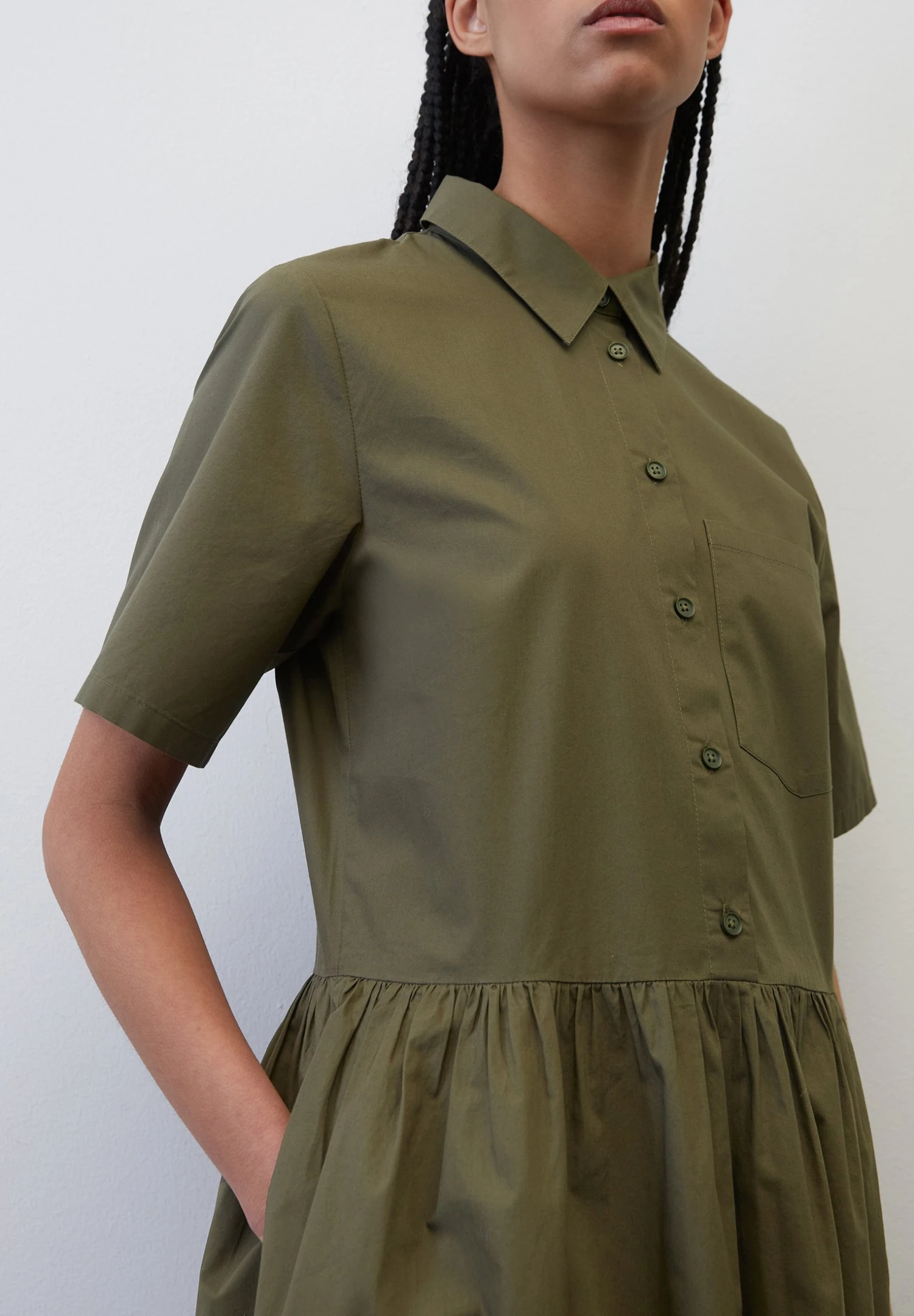 Marc O'Polo DENIM Regular Aus Soft Gewebter Baum - Blousejurk - Dakota Shadow 3 Marc O'Polo DENIM Regular Aus Soft Gewebter Baum - Blousejurk - Dakota Shadow - Afbeelding 3