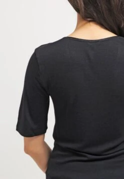 HANRO Woolen Silk- Hemd - Black -Only Mode Winkel 355c051acb5545038f31e2e0a0a10dc5