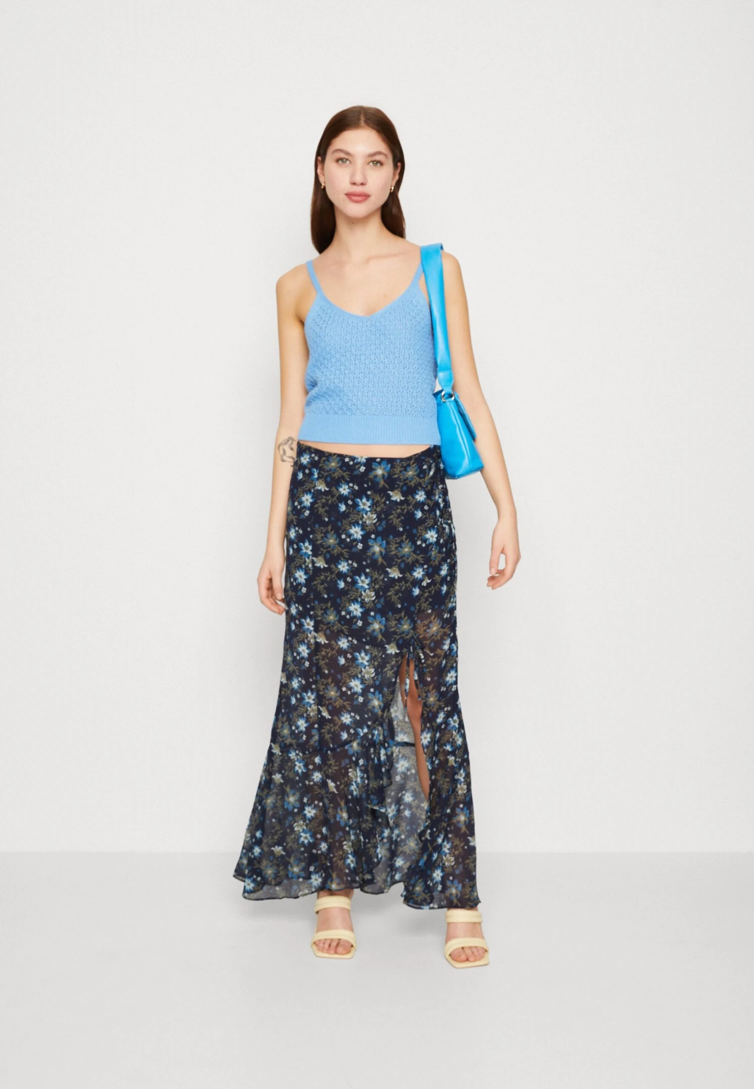 FREE PEOPLE Femme Edge Maxi - Maxirok - Ink Combo 2 FREE PEOPLE Femme Edge Maxi - Maxirok - Ink Combo - Afbeelding 2