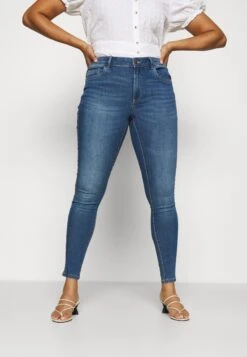 ONLY CARMAKOMA Carsally Life - Jeans Skinny Fit - Medium Blue Denim