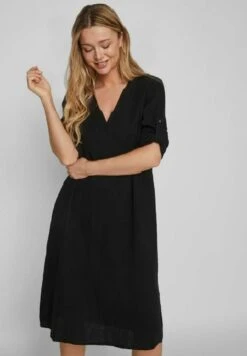Vila Langärmeliges - Jurk - Black