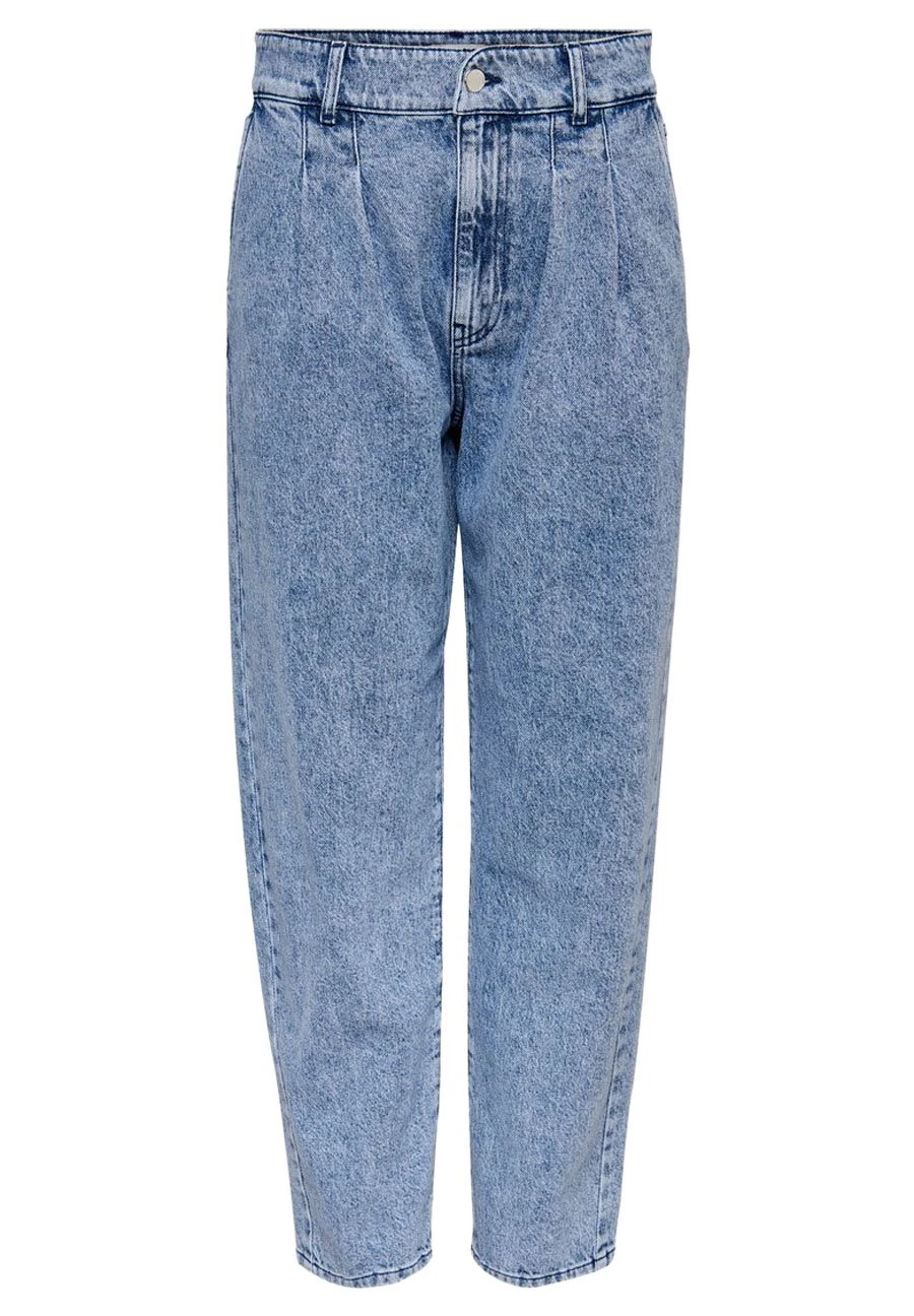 ONLY Straight Fit Jeans Onlhavana Life Hw Carot Cropped - Straight Leg Jeans - Medium Blue Denim 6 ONLY Straight Fit Jeans Onlhavana Life Hw Carot Cropped - Straight Leg Jeans - Medium Blue Denim - Afbeelding 6