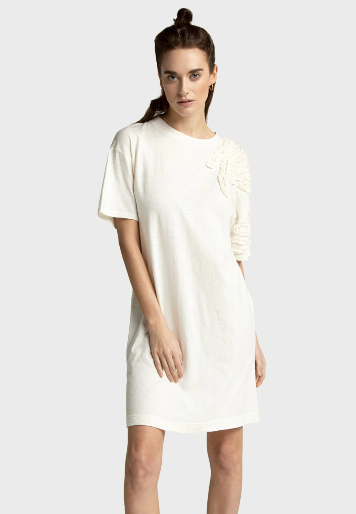 Elouise - Jerseyjurk - White 1 Elouise - Jerseyjurk - White