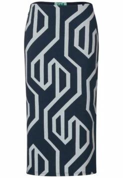 STREET ONE Jacquard Mit Dessin - Kokerrok - Blau 8 STREET ONE Jacquard Mit Dessin - Kokerrok - Blau -Only Mode Winkel 3888b7cf64c9462c8f0d889c45fcf2b6