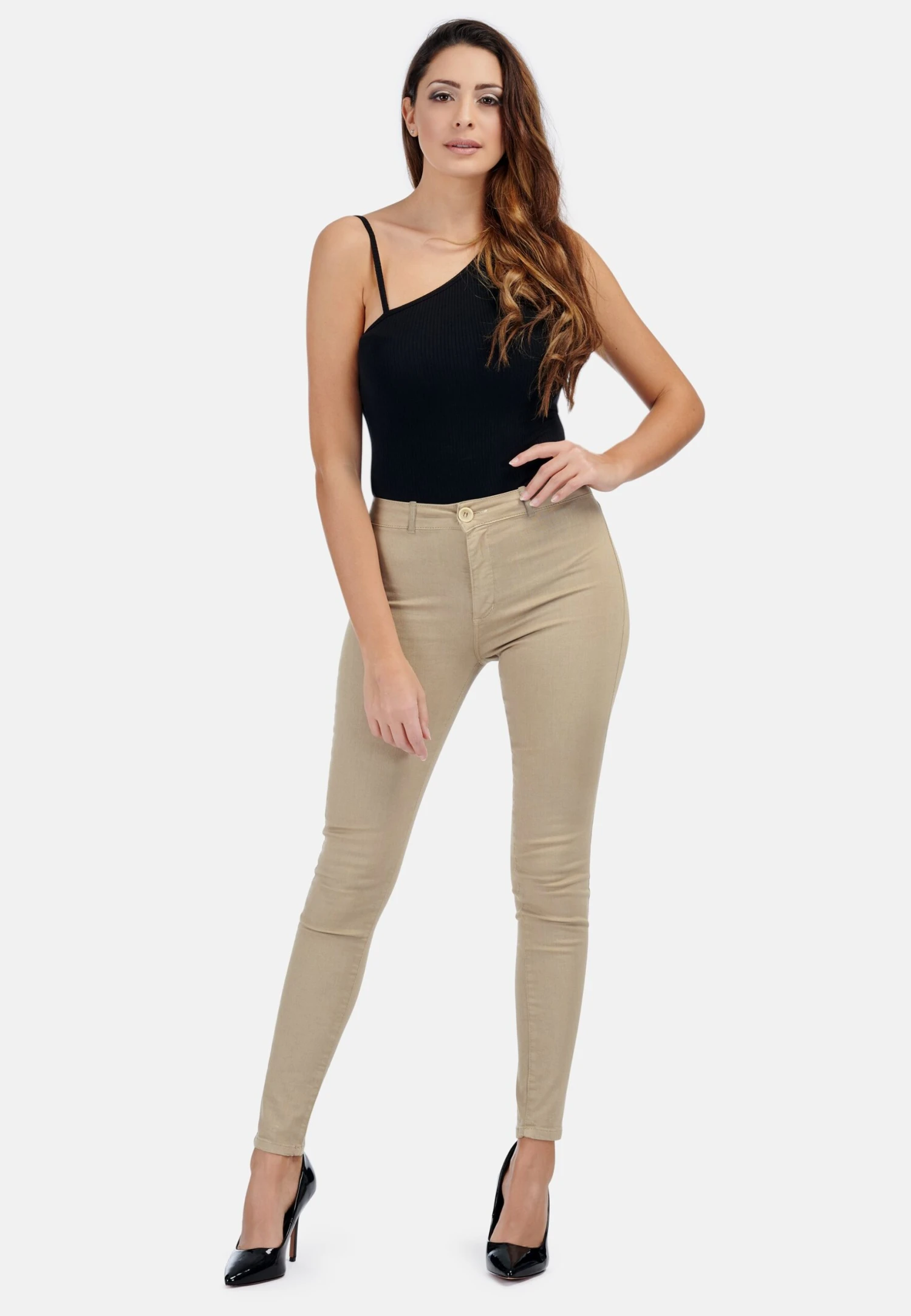 Jeans Skinny Fit - Sand 2 Jeans Skinny Fit - Sand - Afbeelding 2