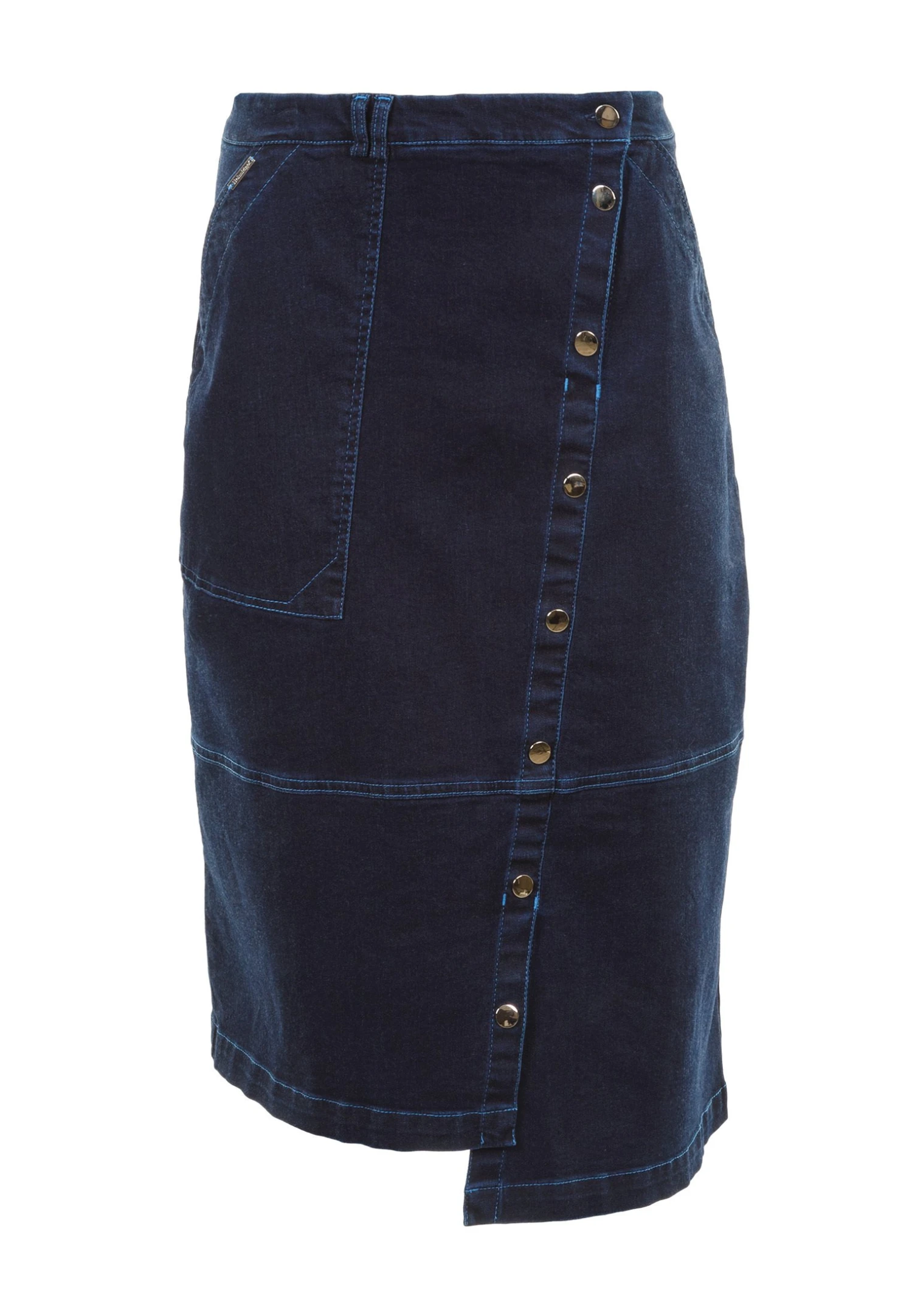 HELMIDGE Wikkelrok - Blau 5 HELMIDGE Wikkelrok - Blau - Afbeelding 5