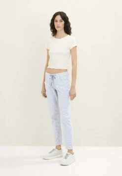 Tom Tailor Tapered - Broek - Blue Stripe Pants -Only Mode Winkel 39d76316de4f459fbb816fb3027d7386