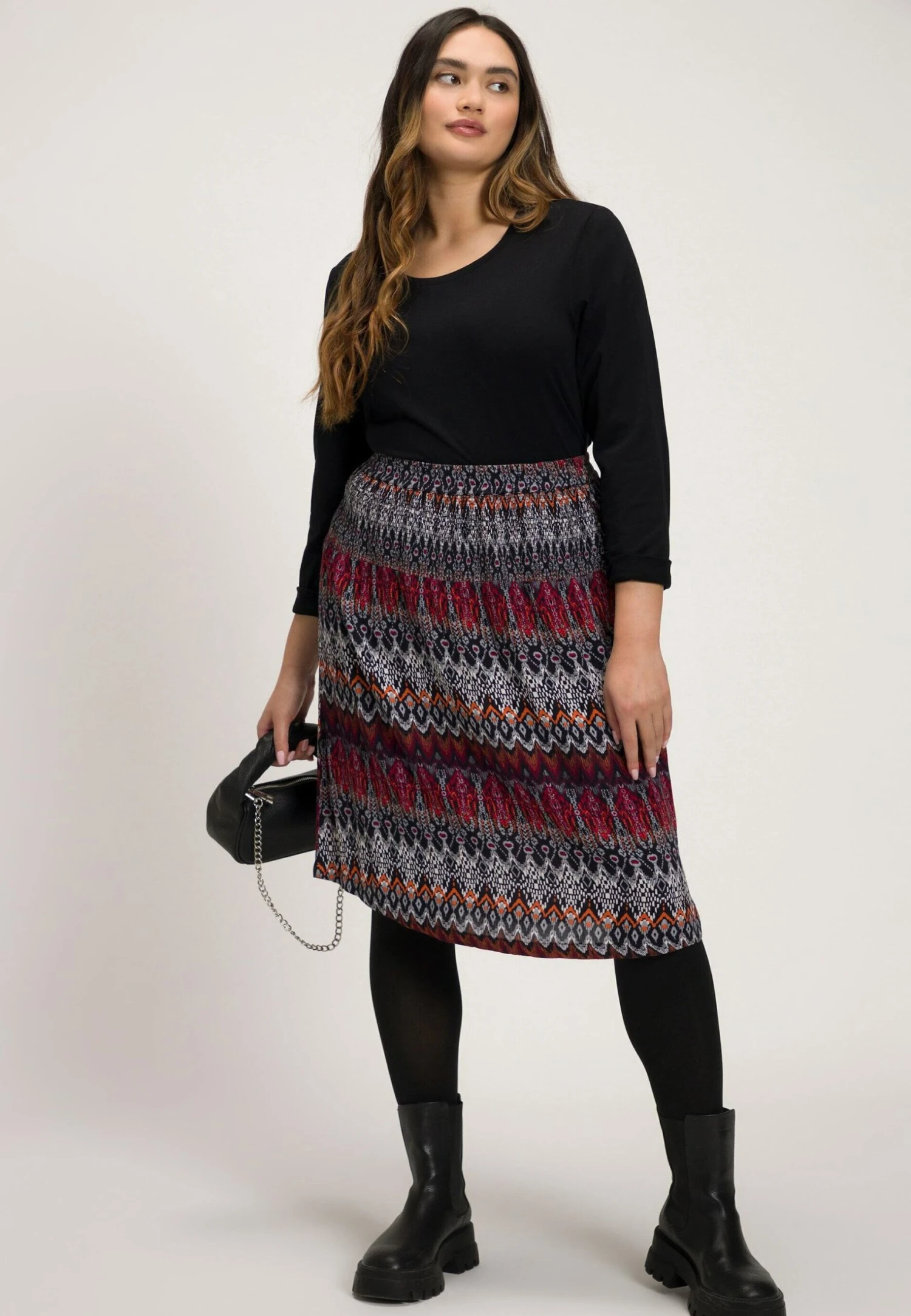 Ulla Popken A-Lijn Rok - Baies 2 Ulla Popken A-Lijn Rok - Baies - Afbeelding 2