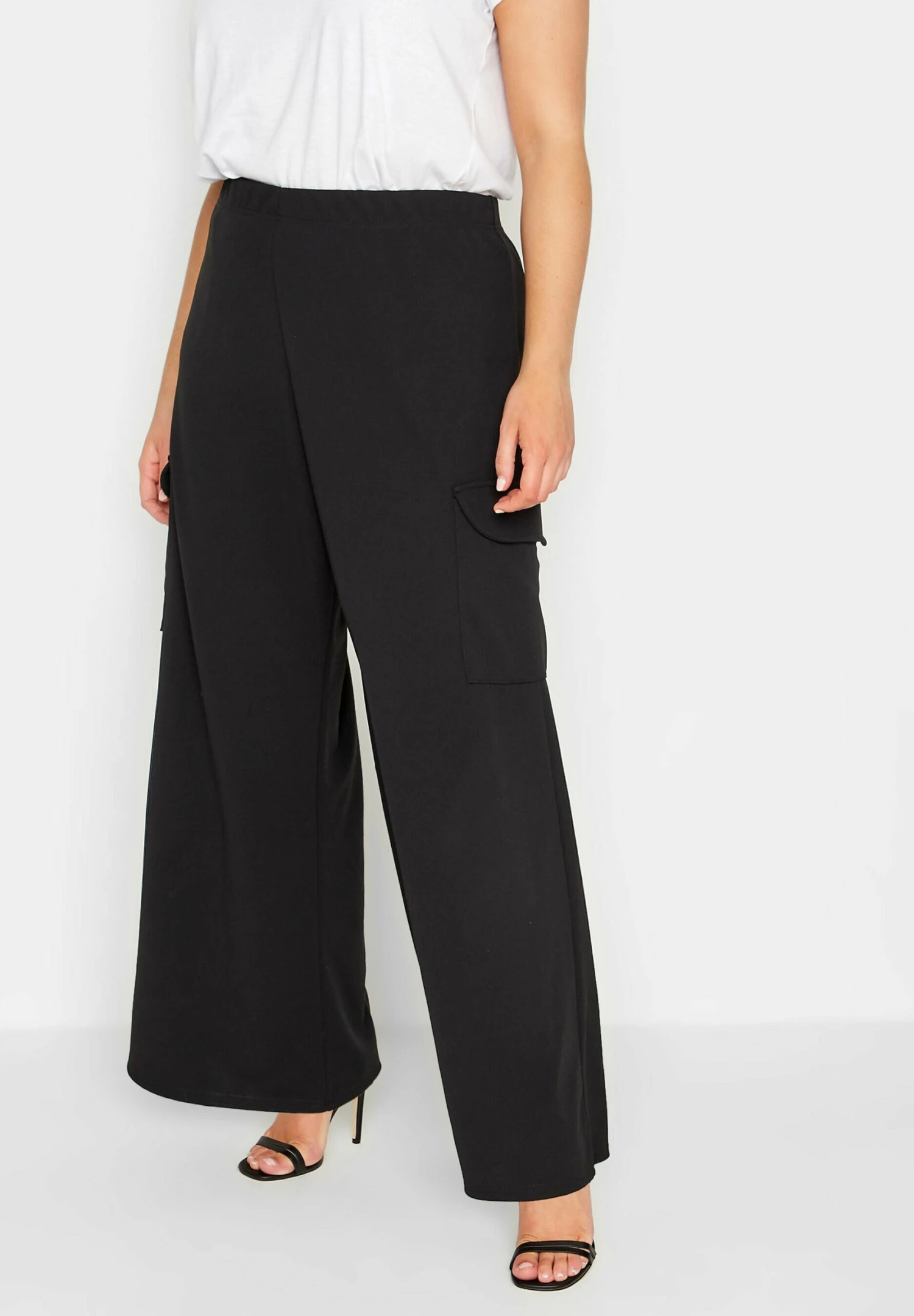 Cargo Pocket Wide Leg - Broek - Black 1 Cargo Pocket Wide Leg - Broek - Black