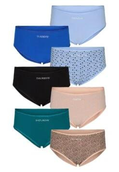 7 Pack Knickers With Regular Waist - Slip - Blue Multi Pack -Only Mode Winkel 3ae8af698336496f8e4058664c9b7323