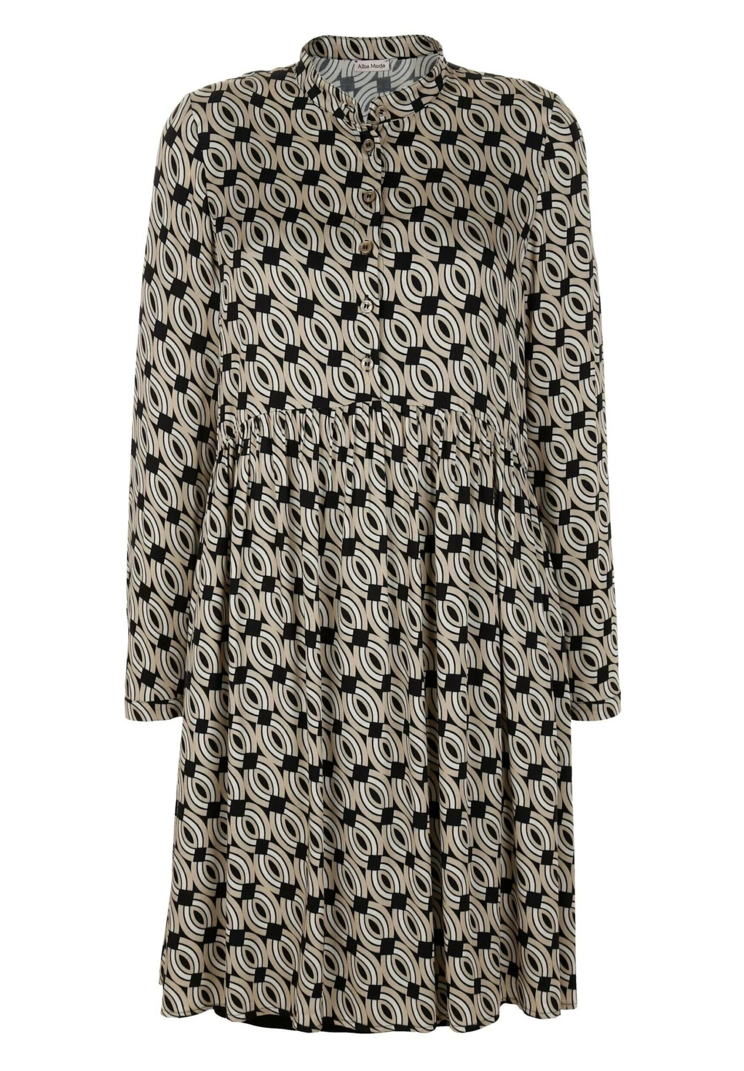 Blousejurk - Taupe 5 Blousejurk - Taupe - Afbeelding 5