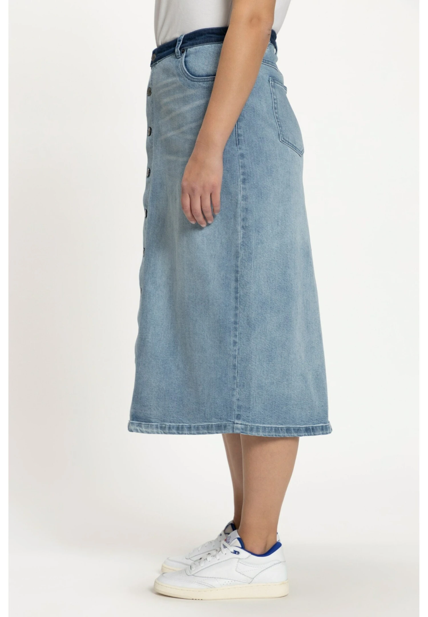 Ulla Popken Jeansrok - Bleu Clair 4 Ulla Popken Jeansrok - Bleu Clair - Afbeelding 4