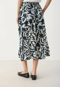 Part Two Biserapw- A-Lijn Rok - Midnight Navy Ornament -Only Mode Winkel 3b32fc8bbc5449dea268f6d90d94830f