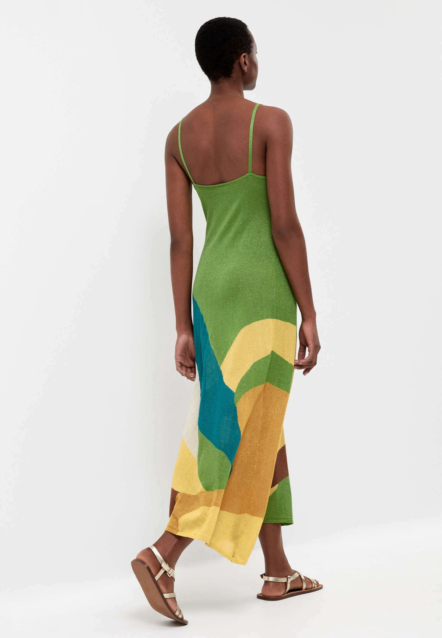 Oysho Shiny Strappy- Gebreide Jurk - Green 7 Oysho Shiny Strappy- Gebreide Jurk - Green - Afbeelding 7