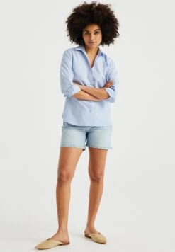 WE FASHION High Rise Met Comfort-Stretch - Jeansshort - Blue 7 WE FASHION High Rise Met Comfort-Stretch - Jeansshort - Blue -Only Mode Winkel 3c435296251f47868c646e3ab8bb5524