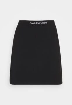 Calvin Klein Jeans Logo Waistband Milano Skirt - Minirok - Black -Only Mode Winkel 3c6fec8cb638404a8eb09a331d7ff22e
