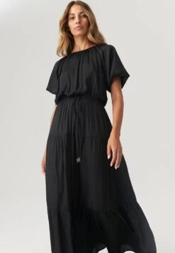 Milly Tiered - Maxi-Jurk - Black -Only Mode Winkel 3c7ce801cf654e11af3da346b5f6ee17