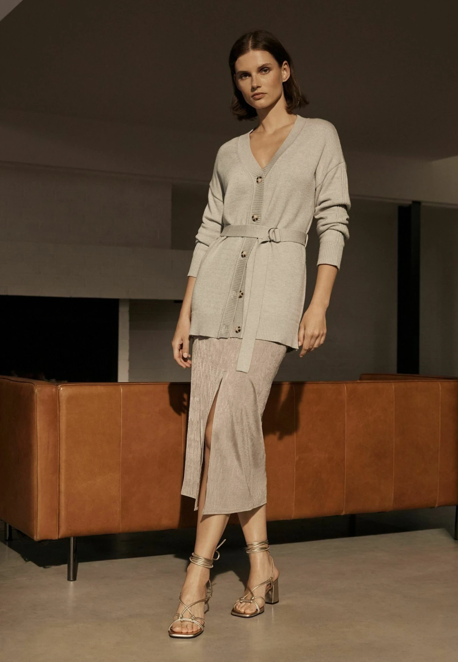 Next Look Slip- Kokerrok - Neutral Brown 2 Next Look Slip- Kokerrok - Neutral Brown - Afbeelding 2