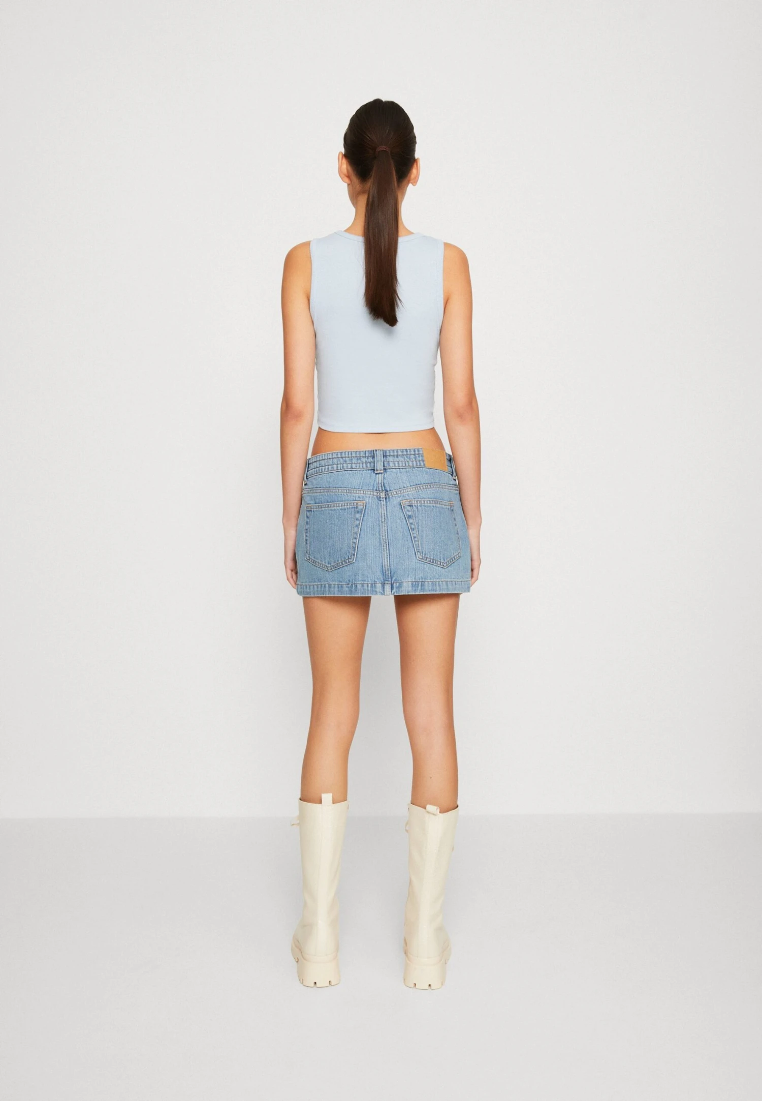 WEEKDAY Calabasas Skirt - Minirok - Novel Blue 3 WEEKDAY Calabasas Skirt - Minirok - Novel Blue - Afbeelding 3
