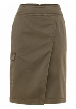 Camel Active Mit Vorderen Schlitz - Wikkelrok - Pine Olive -Only Mode Winkel 3d444980ac214a248a3304078c09dd9a