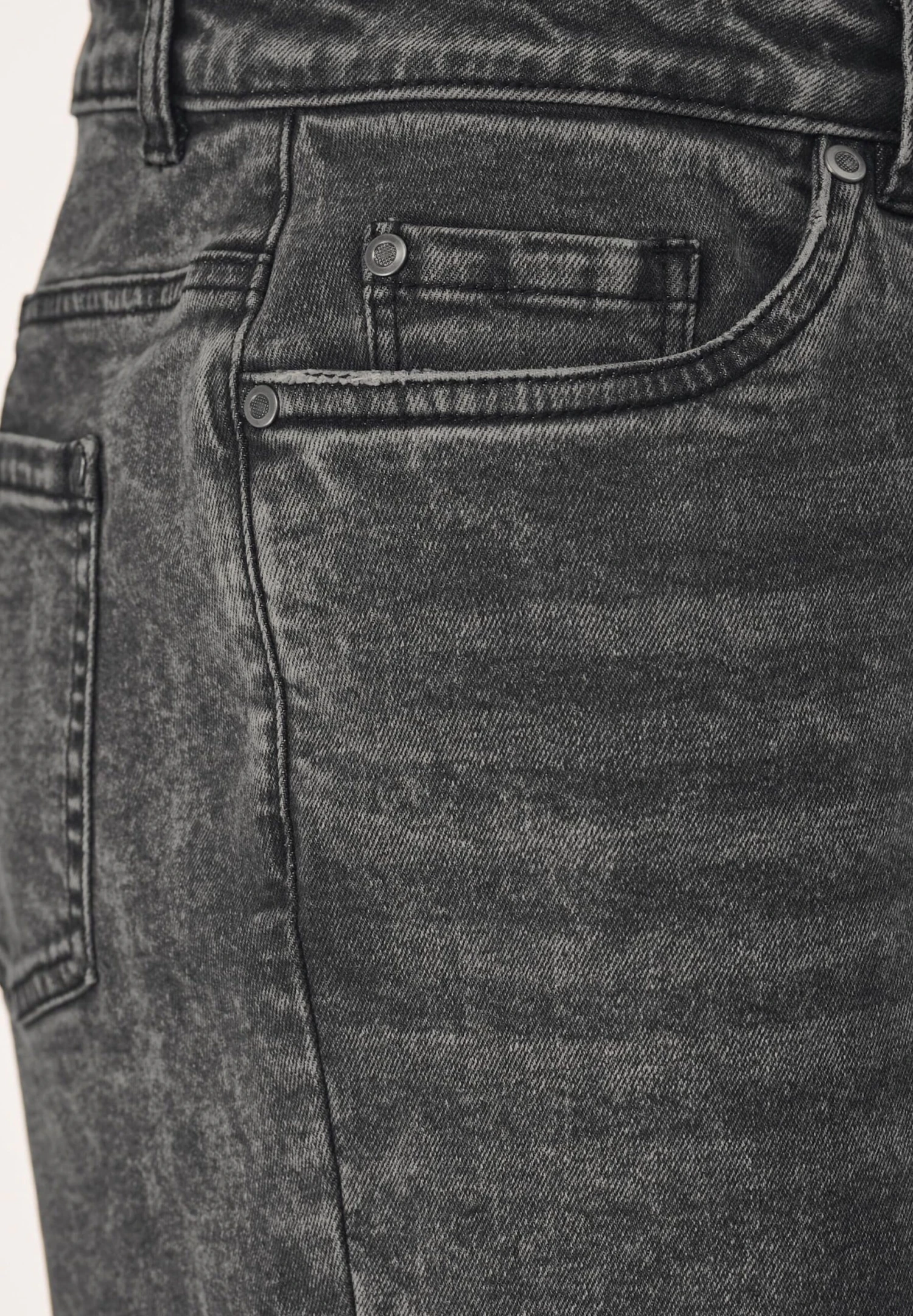 Culotte - Straight Leg Jeans - Schwarz 9 Culotte - Straight Leg Jeans - Schwarz - Afbeelding 9