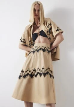 Ipekyol Flared Fit Lace - A-Lijn Rok - Natural