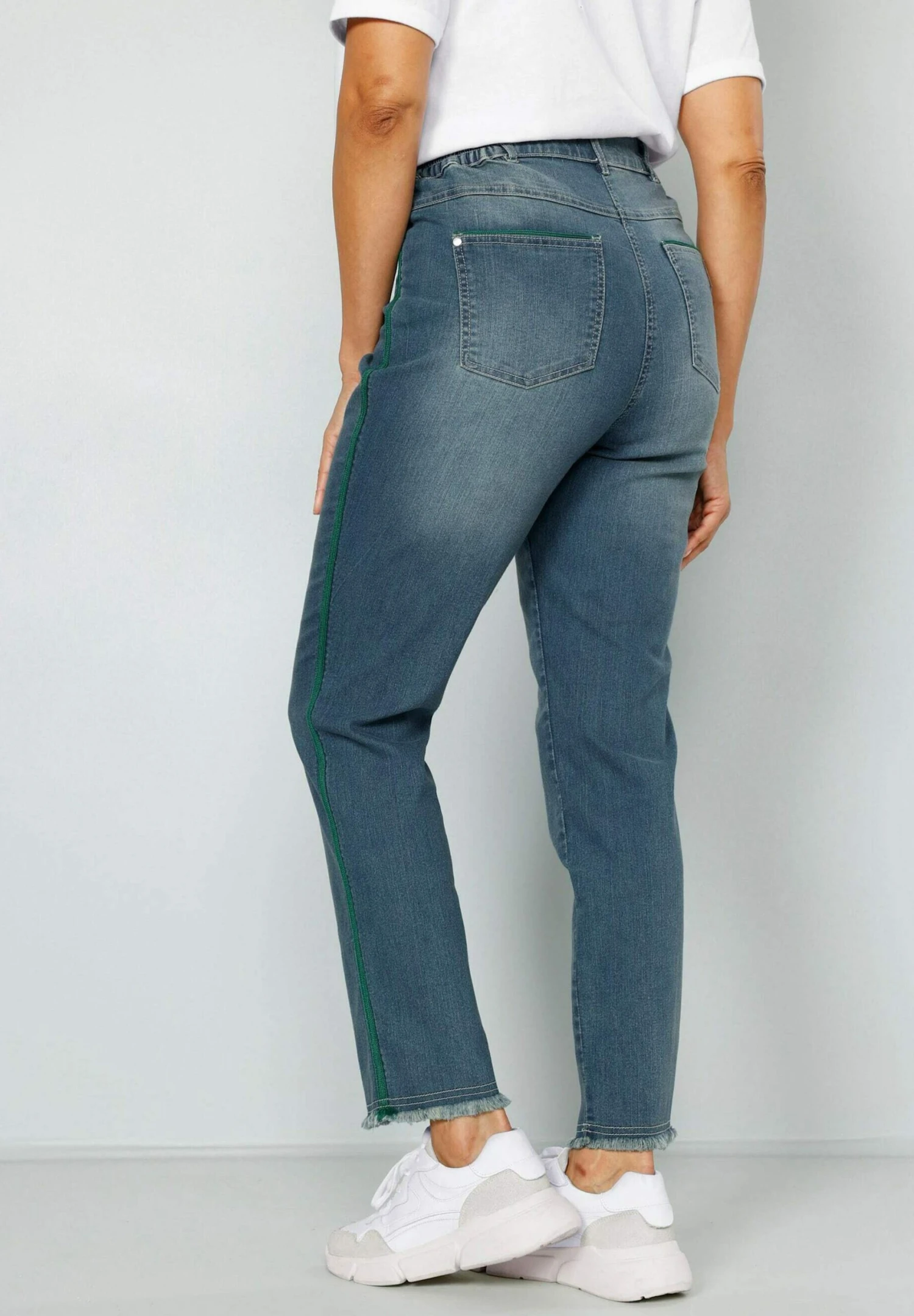 Slim Fit Jeans - Blue Bleached 3 Slim Fit Jeans - Blue Bleached - Afbeelding 3