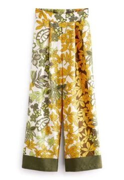 Next Printed Wide Leg Standard - Broek - Khaki Green Yellow 11 Next Printed Wide Leg Standard - Broek - Khaki Green Yellow -Only Mode Winkel 3e8e6caf37f342ac8f6ec0b457f7c2ac