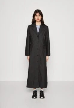 WEEKDAY Cassis Coat - Trenchcoat - Black