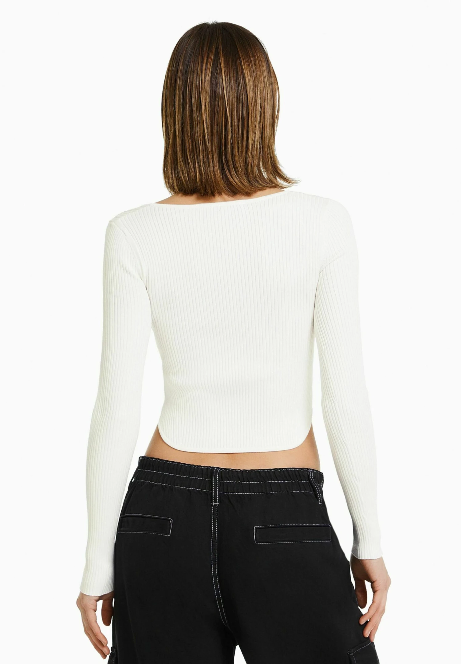 BERSHKA Corset - Longsleeve - Beige 3 BERSHKA Corset - Longsleeve - Beige - Afbeelding 3