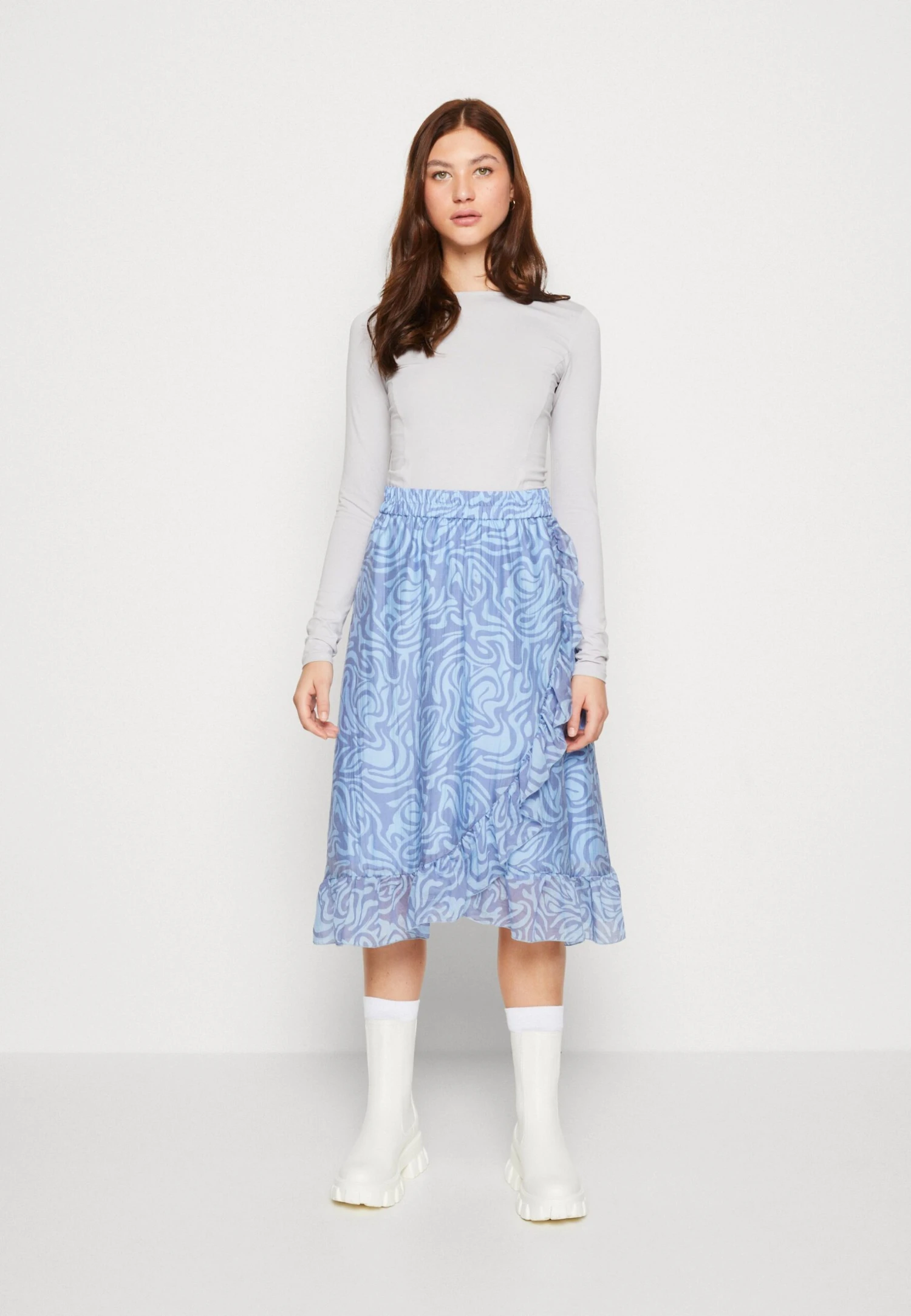 B.young Byhini Skirt - A-Lijn Rok - Stonewash Mix 2 B.young Byhini Skirt - A-Lijn Rok - Stonewash Mix - Afbeelding 2