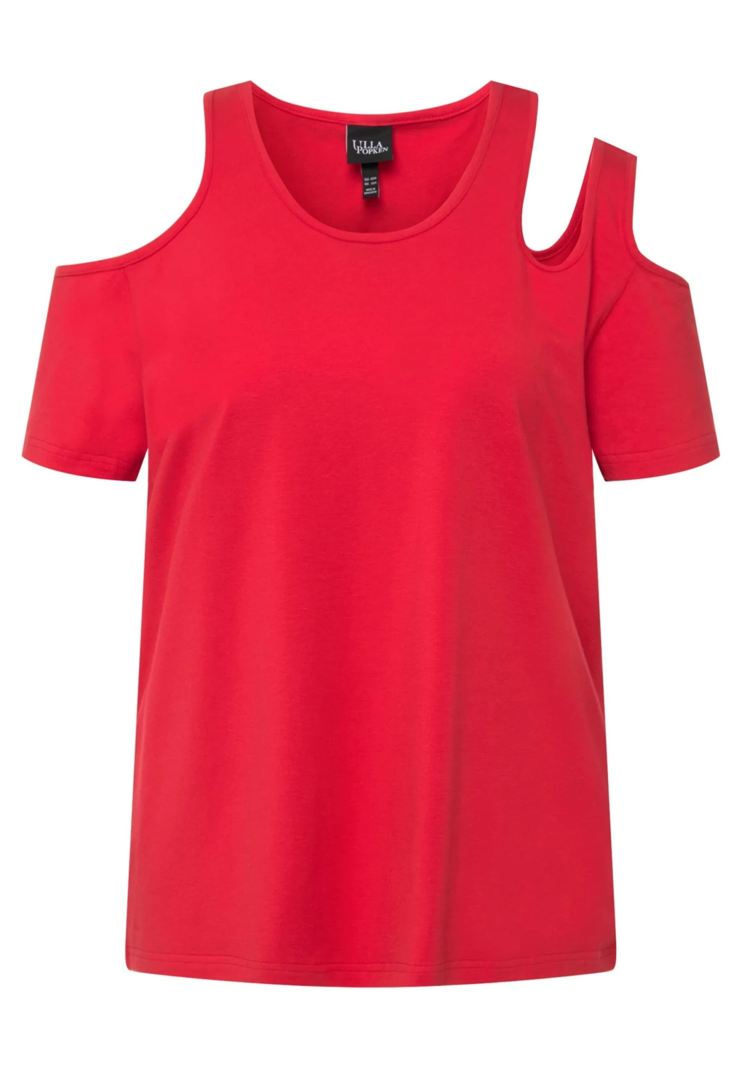 Ulla Popken T-Shirt Basic - Rouge Salsa 5 Ulla Popken T-Shirt Basic - Rouge Salsa - Afbeelding 5