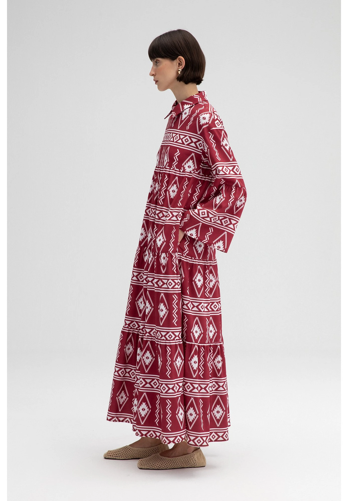 Frilly - Maxi-Jurk - Red 4 Frilly - Maxi-Jurk - Red - Afbeelding 4