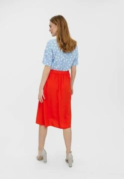 Vero Moda Vmjesmilo Calf Skirt - A-Lijn Rok - Spicy Orange 7 Vero Moda Vmjesmilo Calf Skirt - A-Lijn Rok - Spicy Orange -Only Mode Winkel 4051776085584a06ba6543be905475b9