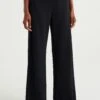 WE FASHION Wide Leg Met Structuur - Broek - Black