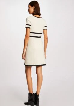 MORGAN Short Sleeves - Gebreide Jurk - Beige -Only Mode Winkel 41f093981bc746fb822a88287f0289d8