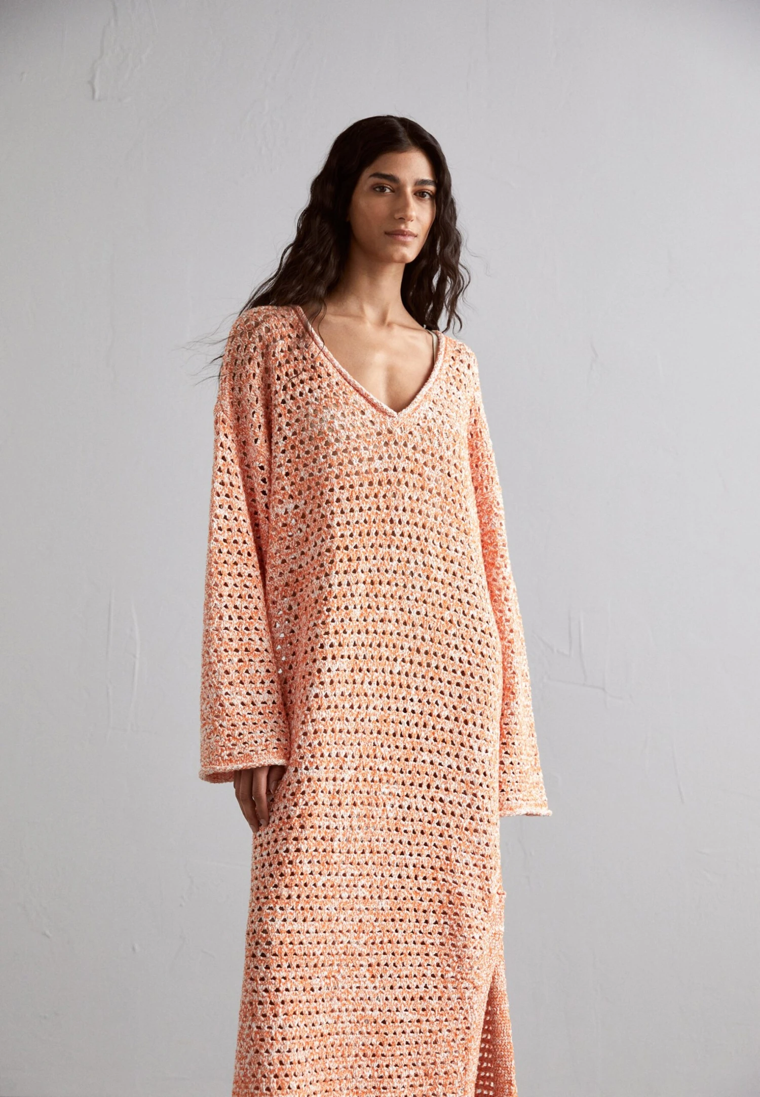 Holzweiler Crochet- Gebreide Jurk - Orange Mix 3 Holzweiler Crochet- Gebreide Jurk - Orange Mix - Afbeelding 3