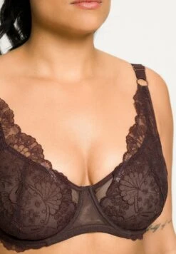 Ulla Popken Beugel Bh - Espresso -Only Mode Winkel 4271a4bbd4c2413fbd340477605fc579