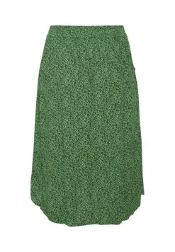 Isma Ami- A-Lijn Rok - Poison Green Black Flower -Only Mode Winkel 43081bf8c085474c96ee2e7ceb41923e